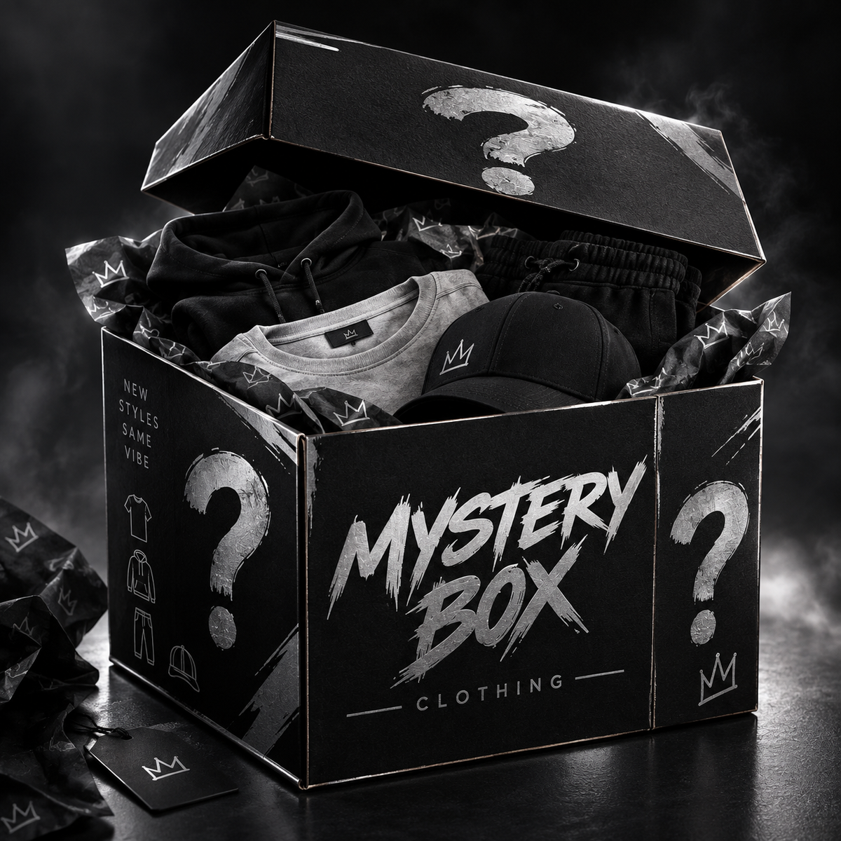 MYSTERY BOX — WHOLESALE CLOTHING STOCK 6-9 items GradeA-B-C